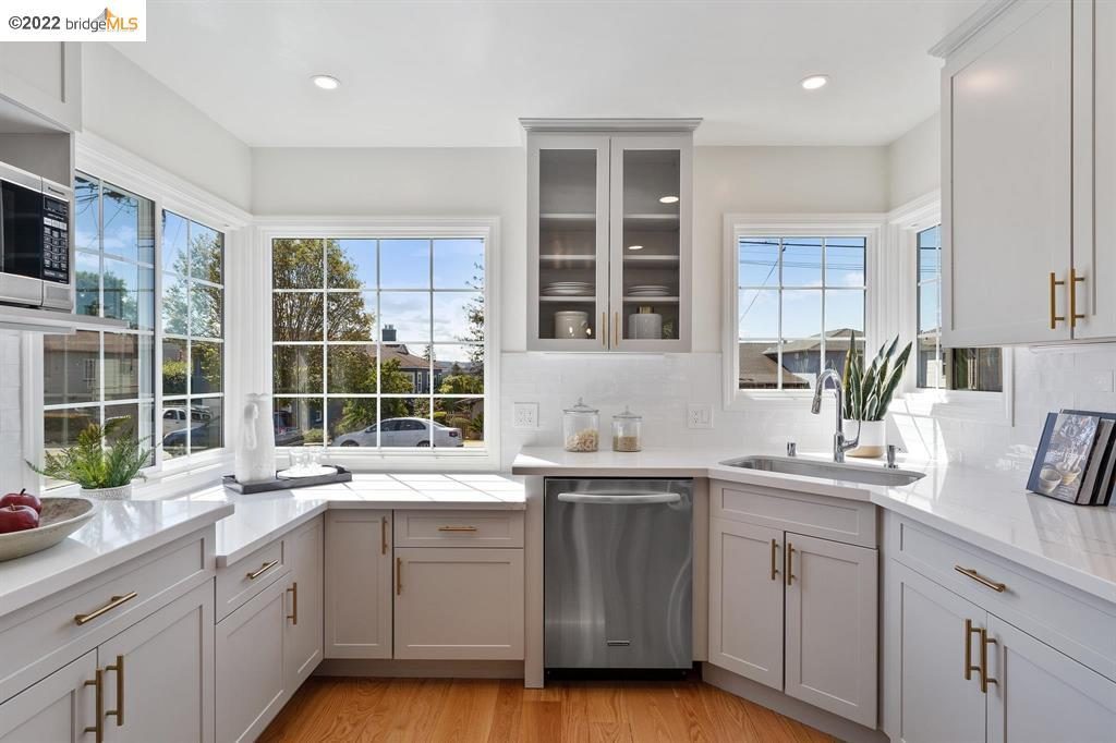 Functional layout of a remodeled kitchen