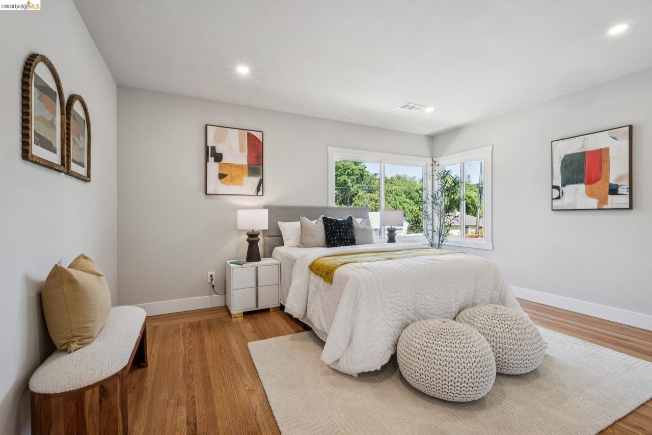 Large corner bedroom